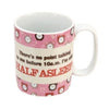 language of life mug half asleep