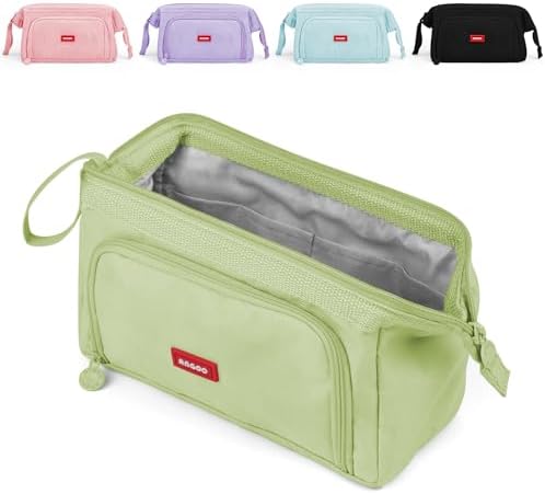Mamowla Large Pencil Cases for Girls Super Big Pencil Case for Women Zipper Smoothy Pen Case Pouch Holder Stationery Organizer Duarable School Pencil Cases