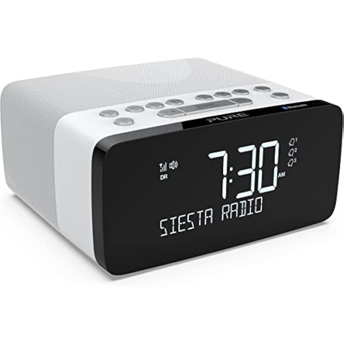 Pure Digital Radio Alarm Clock, Acrylonitrile Butadiene Styrene (ABS), Polar, One Size