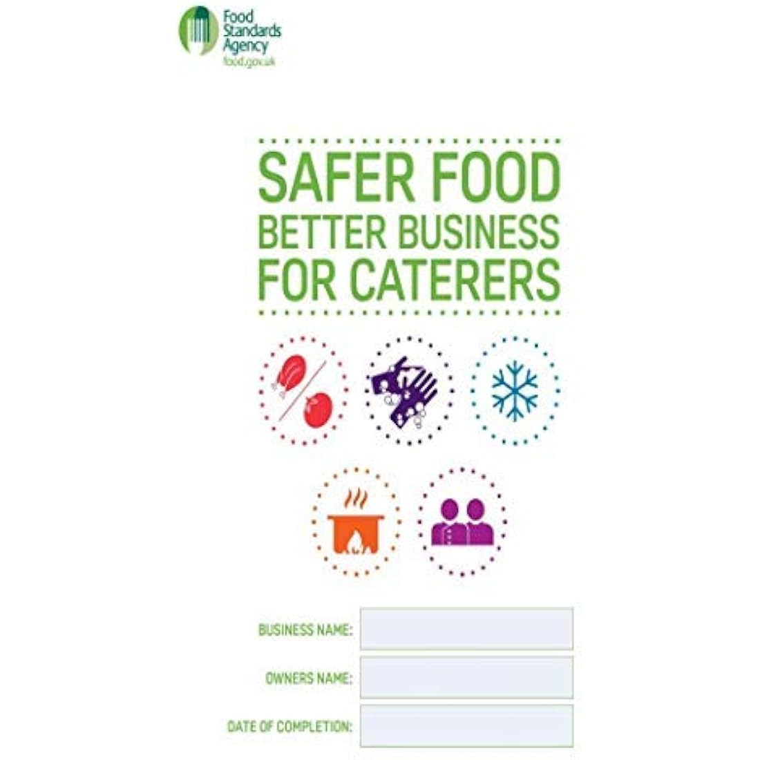 Safer Food Better Business for Caterers SFBB 24 Month Diary + 24 Month Fridge/Freezer Checklist Hole Punched