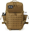 QT&QY Military Tactical Backpacks for Men Army Molle Daypack 25L/35L/45L Lage 3 Day Bug Out Bag Camping Hiking Rucksack with Bottle Holder