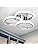 EIDISUNY LED Ceiling Light Modern 36W 3 Circle Silver LED Ceiling Lights Fixture for Hallway Office Bedroom Kitchen Dining Room Living Room Lamp - Silver, Cool White Light 6000K