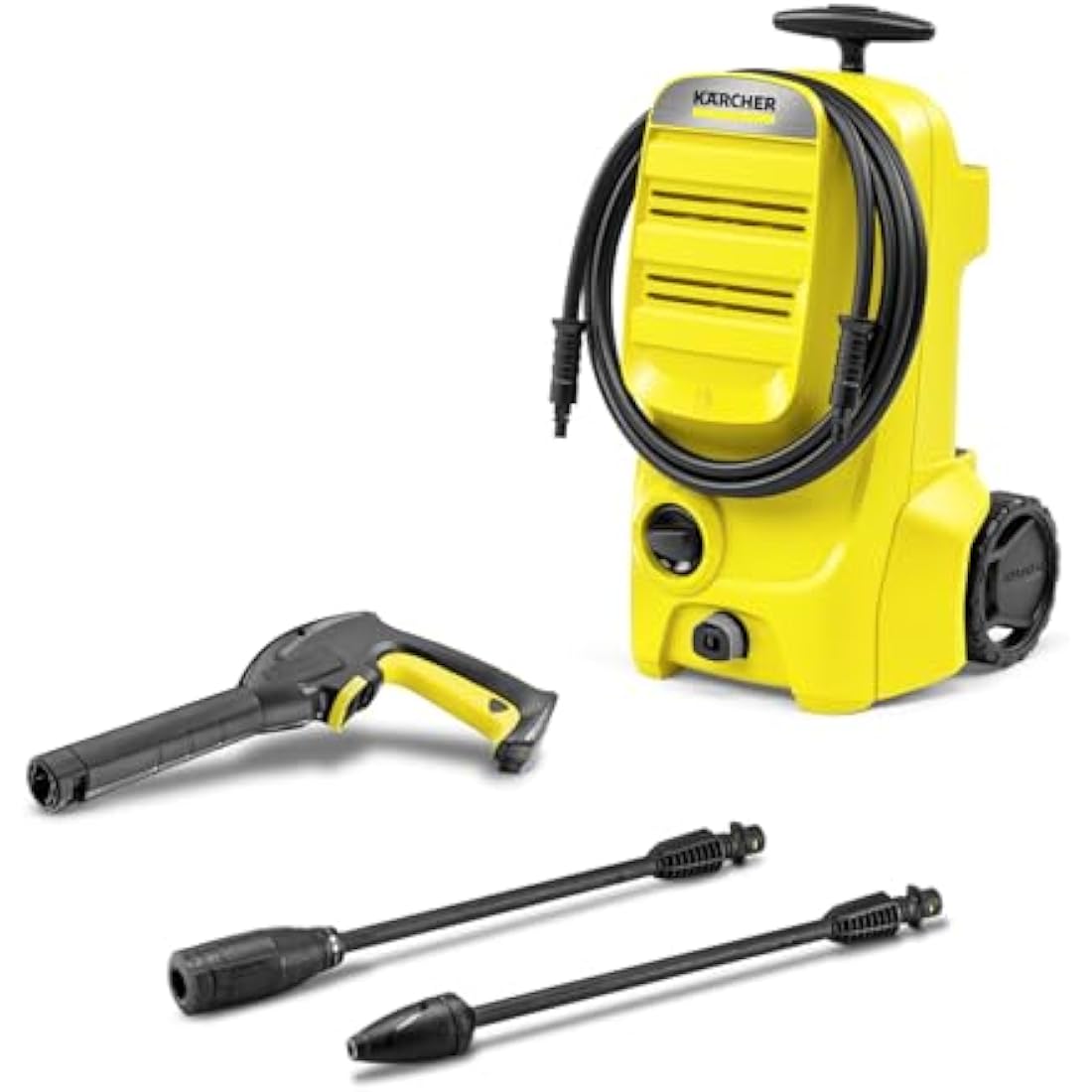 Kärcher K 3 Classic pressure washer, pressure: max. 120 bar, flow rate: 380 l/h, area coverage: 25 m²/h, water filter, weight: 4.2 kg, high-pressure hose and gun, dirt blaster, spray lance