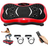 EVOLAND Vibration Plate Exercise Machine, Vibration Fitness Trainer with Bluetooth Speaker, 5 Program Modes, 2 Resistance Bands, Home Exercise Equipment for Fitness Body Toning