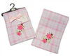 Brand New Snuggle Baby Fleece Baby Wrap Blanket Pink & White Check Ladybird Design