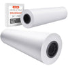 VEVOR Wide Format Paper, 24 in x 500 ft Plotter Paper, 2 Rolls CAD Bond Rolls with 3 in Core, 20 LB Bond Paper Rolls, Idea for CAD Drawings, Engineering Plans, GIS Maps & Architectural Designs