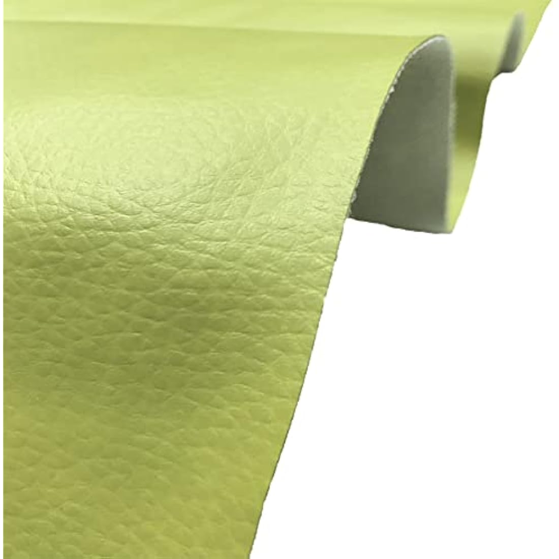 A-Express Grained Faux Leather Fabric Waterproof Heavy Duty Leatherette Vinyl Leathercloth Upholstery Textured Material - Pistachio 1 Metre 100cm x 140cm