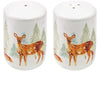 The Leonardo Collection Fine Bone China Salt and Pepper Set, Christmas Deer