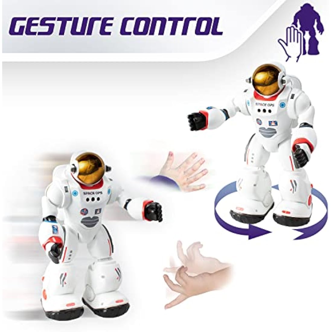 Xtrem Bots - Charlie The Astronaut Robot Toy | Toy Robots | Programmable Up To 200 Actions And Remote Control Robot | Robots For Kids | Boys Toys Age 5 Or Older | 5 Year Old Boy Gifts | Stem
