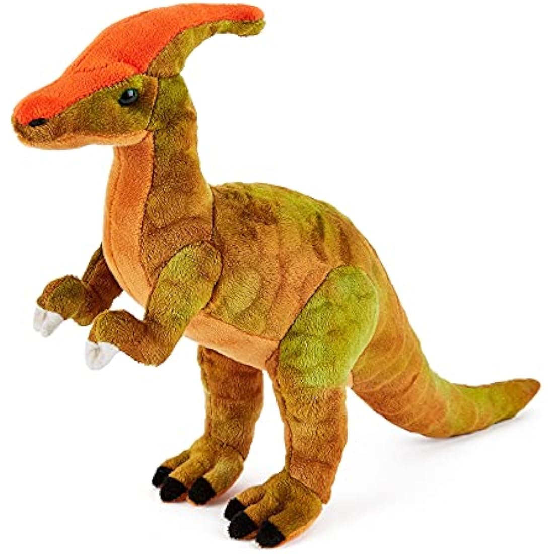Zappi Co Plush Children's Stuffed Soft Cuddly Plush Toy-Part of Safari Animals Collection, Perfect for Kids (29cm Depth)(Parasaurolophus Dinosaur)