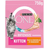 PURINA ONE Kitten Chicken Dry Cat Food 750g (Pack of 4)