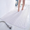Stafeny Non-Slip Shower Mat for Inside the Non-Slip Anti-Mould Rubber Shower Mat (White, 80 x 120 cm (Rectangular))