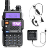 eSynic Professional Walkie Talkies uv5r 5W Rechargeable UV-5R Radio Walkie Talkies VHF/UHF Dual Band Clear Calls 2 Way Radio Long Range with LED Display 128CH Supports VOX FM Functions