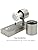 HiBay 1x Outdoor Wall Lights Motion Sensor,Outside Light with PIR Sensor Mains Powered, Stainless Steel Security Lighting IP44 with 7W GU10 LED Warm White Bulb