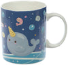 Puckator Narwhaii & Friends Kawaii Narwhal Mug, Bone China, Multicolour, 9.5x11.5x8cm, MUG268