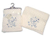 , Baby Soft Velour Dotted Wrap - Sky