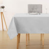 Deconovo Oxford Decorative Water Resistant Wipeable Table Cover Rectangle Tablecloth for Kids Painting 132x178cm(52x70in) Light Grey