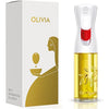 FLAIROSOL OLIVIA. The Original Advanced Oil Sprayer for Cooking, Salads, BBQs and More, Continuous Spray with Portion Control, Trusted by Chefs. Patented Technology (Glass Bottle) (Golden Leaves)