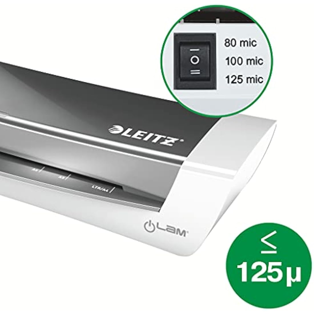 Leitz 73681023 iLam A4 Laminator, Ideal for Home Office, Wow - Metallic Pink