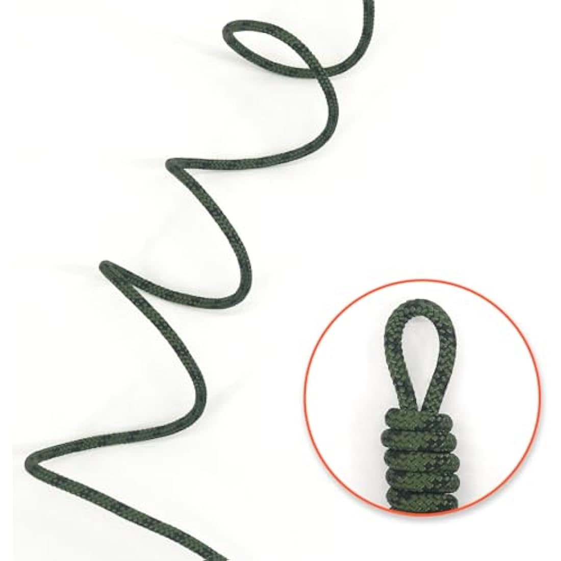 NewDoar Outdoor Rope 6mm Accessory Cord Rope 6M/15M/30M/50M Escape Rope Multifunctional Cord for Magnet Fishing, Hauling Loads Sailboat Dock lines Camping Hiking Hauling Dragginge-ArmyGreen/50M