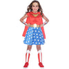 Amscan 9906083 - Kids Official Warner Bros. DC Comics Wonder Woman Classic Fancy Dress Costume Age: 6-8 Yrs
