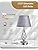 EDISHINE Bedside Lamps Set of 2, 3 Way Dimmable Touch Lamp with USB Charging, Table Lamps for Living Room, Bedroom, Grey Linen Shade, Spiral Cage Base (LED Bulbs Included)