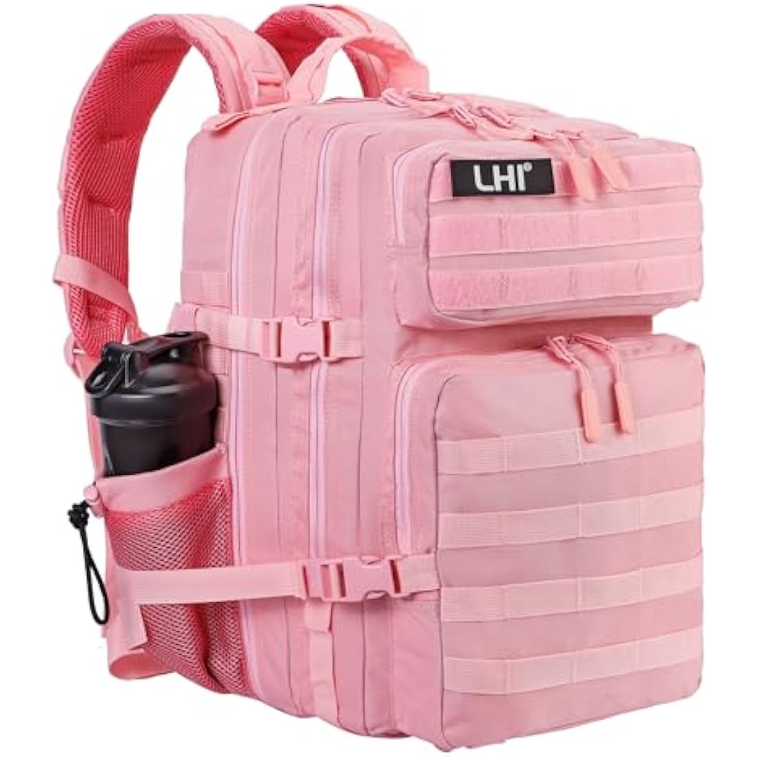 LHI Military Tactical Backpack for Men and Women 45L Large waterproof Rucksack for School, Hiking, Trekking, Hunting