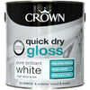 Crown Quick Dry Gloss Pure Brilliant White 2.5l Interior/Exterior
