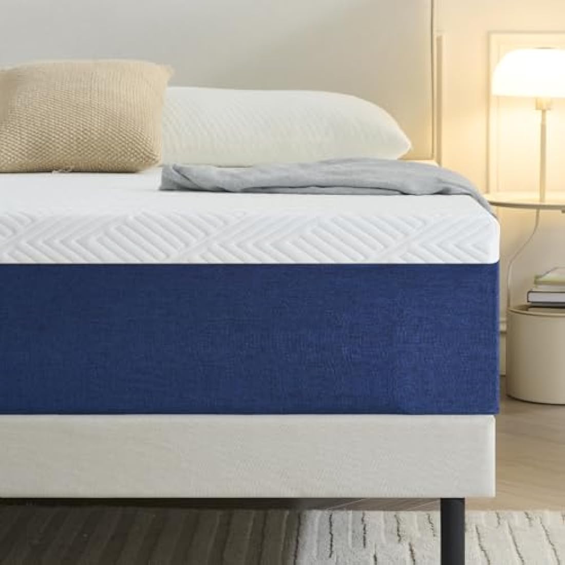Yocreat 20CM Single Gel Memory Foam Mattress, Pressure Relieving, Medium Firm Feel with Cooling Cover, Breathable Mattress, Single Bed 90cm x 190cm