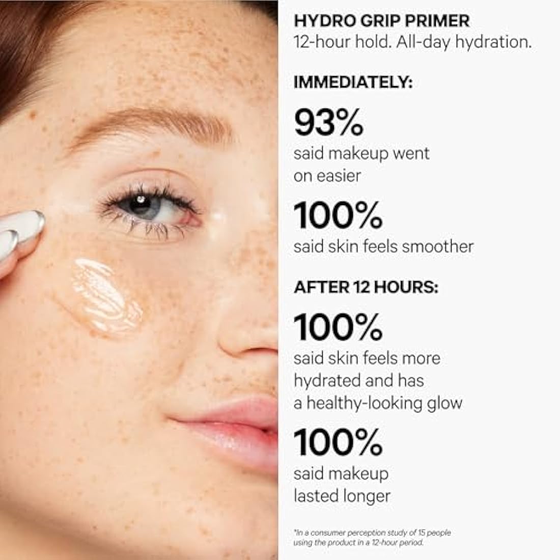 Milk Makeup Hydro Grip Primer - 5.28 fl oz - Hydrates & Grips Makeup for Up to 12 Hours - Prevents Caking - All Skin Types - Fragrance Free - Vegan, Cruelty Free