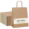 Switory Brown Gift Bags 50pcs, Kraft Party Bags 8x4.75x10.5 Inch Paper Bag with Twisted Handles for Party Favor, Thankgiving,Christmas,Birthday, Wedding