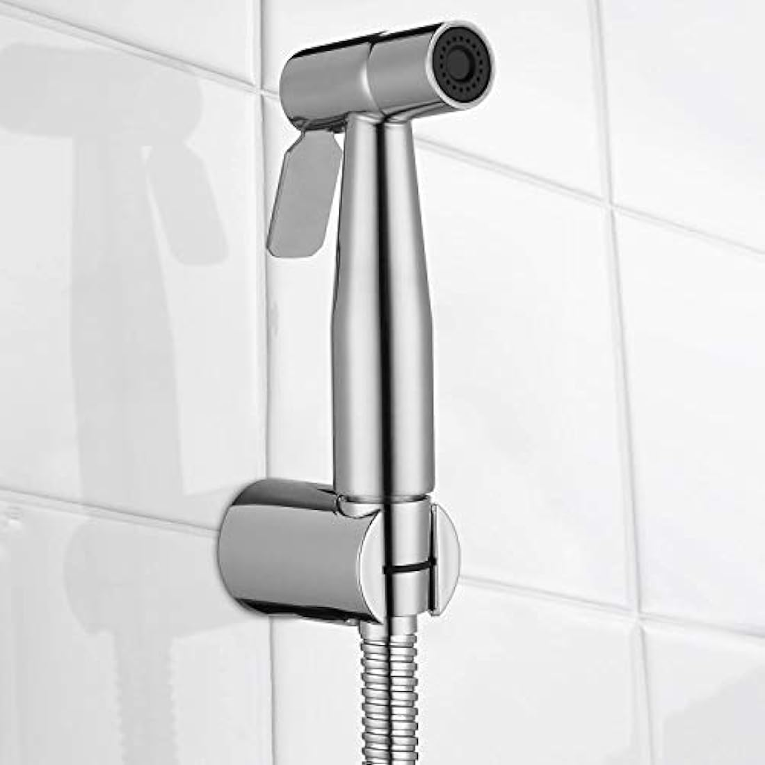 WEIDMAX Hand Held Bidet Sprayer Stainless Steel Sprayer Shattaf Toilet Bidet Shower Head with 49-inch Hose and Bracket Holder
