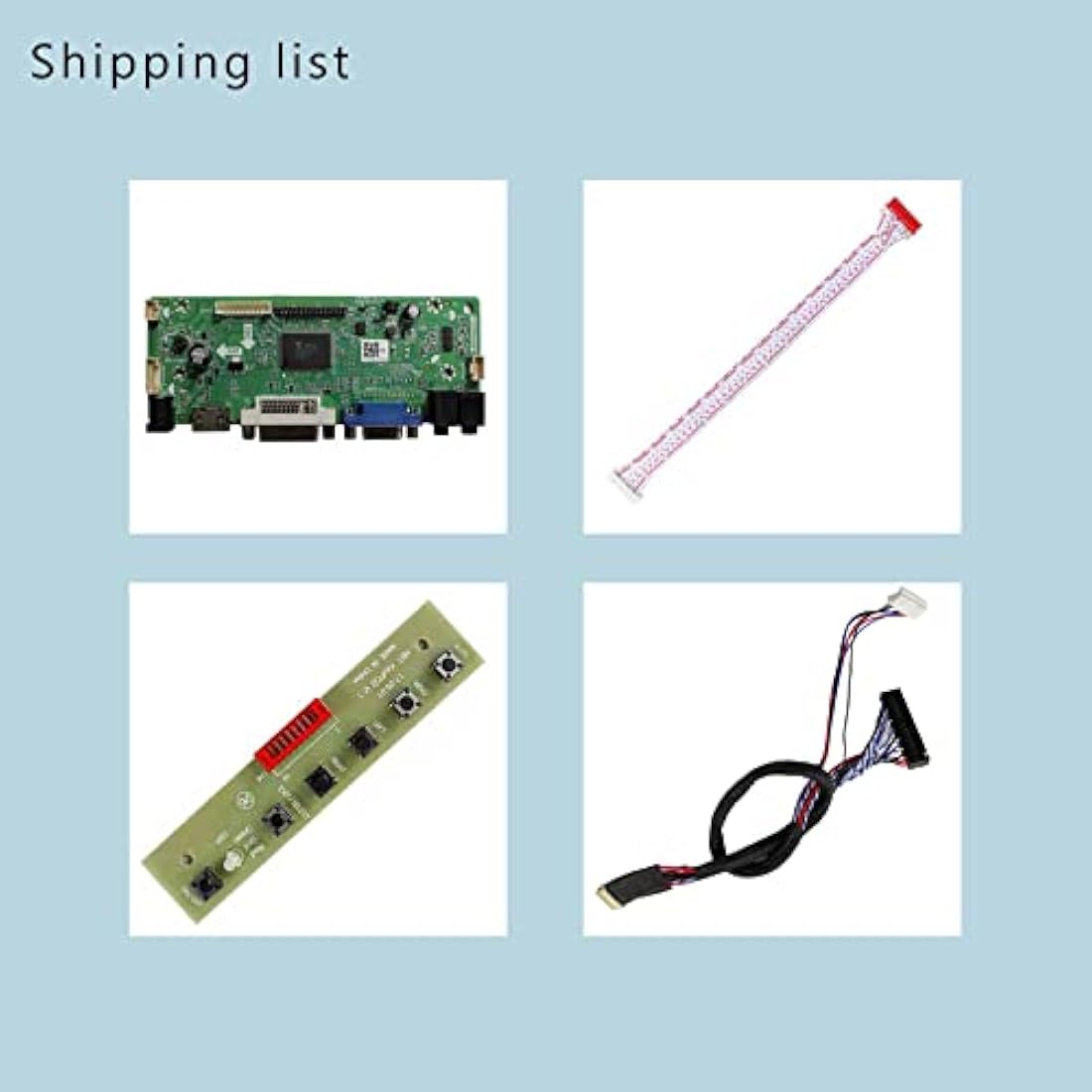 VSDISPLAY for 15.6" LP156WF1 B156HW02 17.3" LP173WF1 N173HGE-L21 1920x1080 LCD Display Controller Board DVI VGA Audio Input