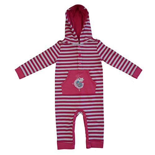 powell craft ballerina mouse strippy hooded jumpsuit 0-6 months