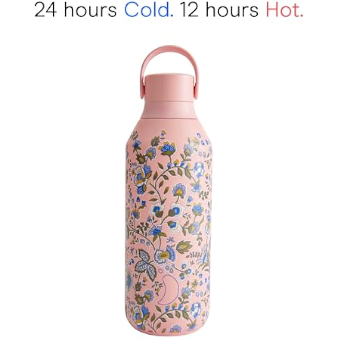 Chilly's Series 2 Water Bottle - Stainless Steel Thermal Bottles with Double Wall Vacuum, Soft Collar & Carry Loop - 24hrs Cold, 12hrs Hot - For Office, Home & Travel - Available in 350ml, 500ml & 1L