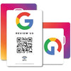 MESSAGENES | PVC Card Review Us on Google QR Code and NFC + Instagram | NFC Business Card Google Reviews + Instagram | Reusable QR Code for Reviews and Followers | Pack 2 Units | Reviews and Followers