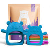 Infatot® Teething Toys for Baby Gifts – 2-Pack Koda Koala Teether Mitten Glove, Soothing Hand Teethers for Infants, Baby Toys 0-6 Months and Up, Newborn Essentials for Teething Relief, Teal Blue