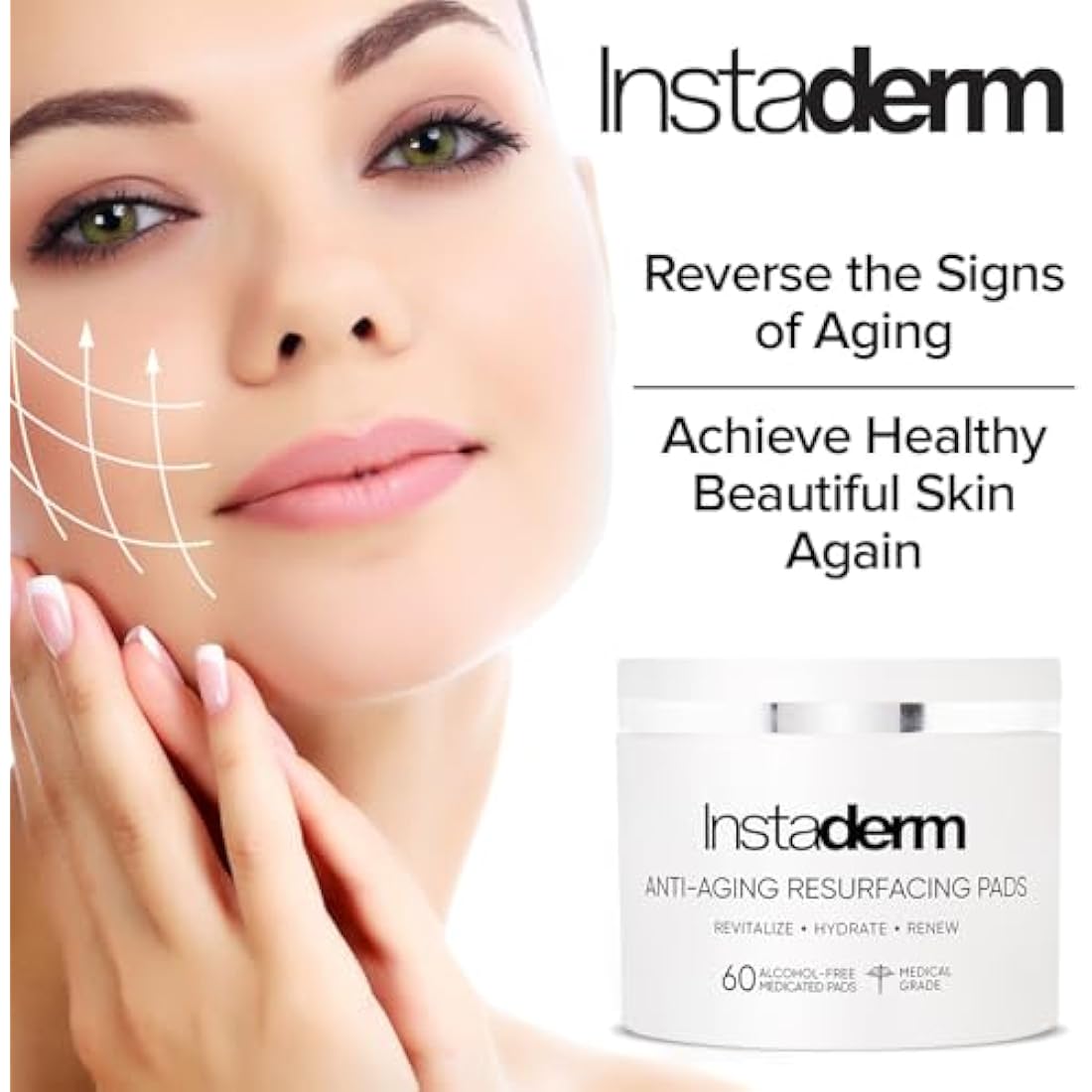 nti-Aging Exfoliating Peel Pads -Chemical Peel Pads with Glycolic, Lactic, and Salicylic Acid. Smooth’s Fine Lines, Wrinkles, Dark Spots & Skin Roughness to Enhance the Skins Texture & Tone