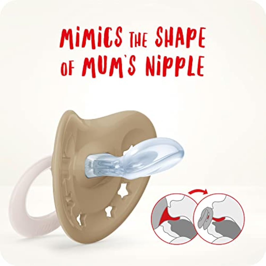 NUK Signature Day & Night Baby Dummy | 18-36 months | Soothes 95% of Babies | Heart-Shaped BPA-Free Silicone Soothers | Glow-in-the-Dark | Hearts | 4 Count