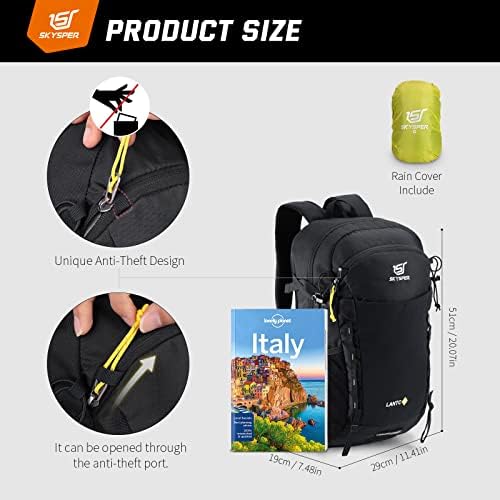 SKYSPER Rucksack 30L Hiking Backpack, Lightweight Travel Backpack Camping Pack for Men Women