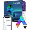 nanoleaf Shapes Ultra Black Mini Triangle Expansion Pack, 10 Additional Smart Light Mini Panels LED RGBW - Modular Wi-Fi Colour Changing Wall Lights, Works with Alexa Google Assistant Apple Homekit
