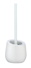 WENKO Badi Toilet Brush and Brush Set Made Ceramic with Matte Surface Including Toilet Brush Diameter 7.5 cm Silicone Brush Head in Black with