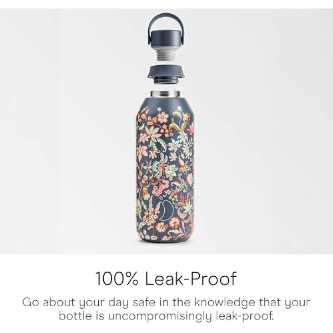 Chilly's Series 2 Water Bottle - Stainless Steel Thermal Bottles with Double Wall Vacuum, Soft Collar & Carry Loop - 24hrs Cold, 12hrs Hot - For Office, Home & Travel - Available in 350ml, 500ml & 1L