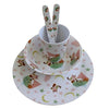 Childrens Melamine Dinner Set. Powell Craft Owl and Pussycat Kids Gift Set - from Little PJs