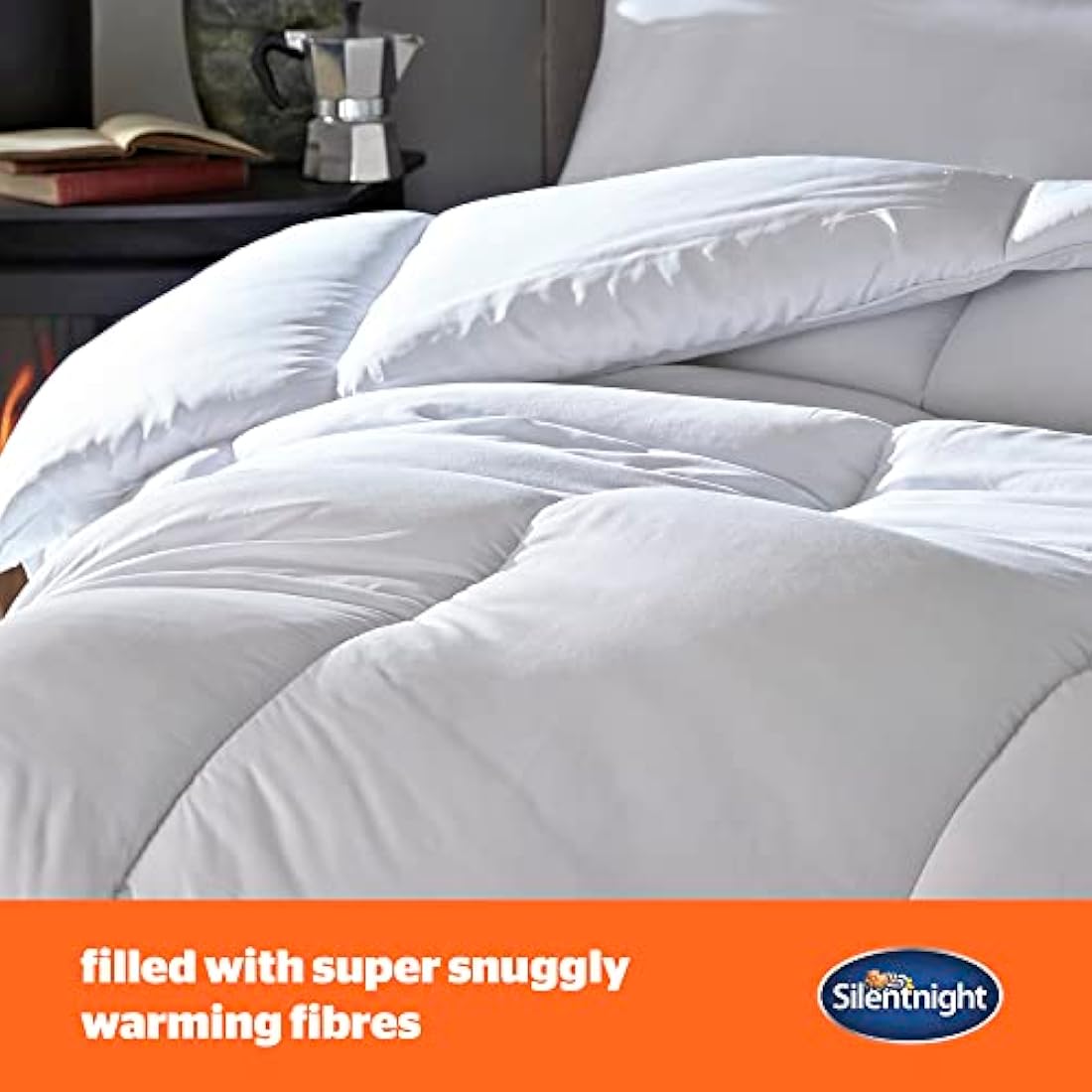 Silentnight Warm & Cosy Double 13.5 Tog Winter Duvet – Extra Warm Thick Heavyweight Cosy Winter Quilt Duvet Ideal for Cold Nights – Hypoallergenic and Machine Washable - Double - 200x200cm
