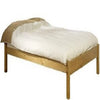 STRICTLY BEDS&BUNKS Avon Pine Bed Frame including Sprung Mattress (15cm), 3ft Single