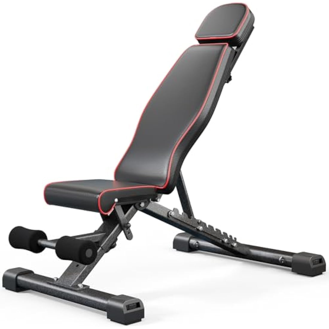 YOLEO 880LB Adjustable Weight Bench, Foldable Bench Press Stand, Extended Head, 90 Degree Workout Bench, 6'56'' User Height