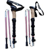 GETORIUM Trekking Poles - Lightweight, Folding Hiking Poles for Backpacking Gear, Nordic Ultralight Walking Sticks, 2 Poles, Aluminum 7075, 110-130cm, Cork Grip
