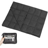 4Monster Camping Blanket Packable, Camping Quilt, Insulated Blanket Hammock Quilt, Camping Blanket for Cold Weather, Picnic, Hiking, Airplane, Travel, Beach, Stadium, Outdoor Gear, Black, L