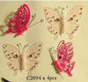 Craft for Occasions Pink Jewel Butterflies. C2094